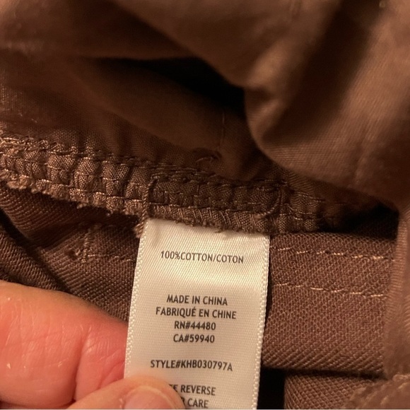 CARGO PANT Tinseltown hi-rise‎ junior 5/27 BROWN LOTS OF POCKETS SUPER WIDE LEG - Picture 7 of 16